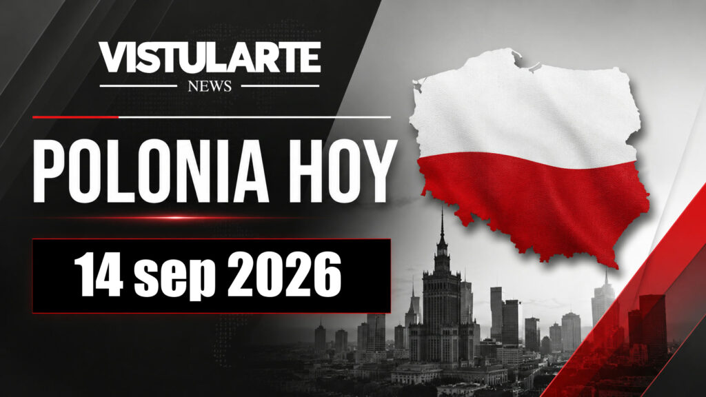 Las ocho noticias principales de Polonia en la edición diaria de POLONIA HOY de VISTULARTE, 14 sep 2026.